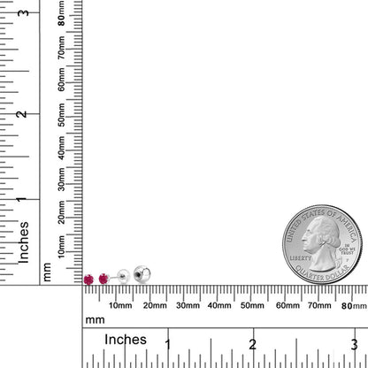 0.31カラット 天然 ルビー ピアス プラチナ Pt900 7月 誕生石