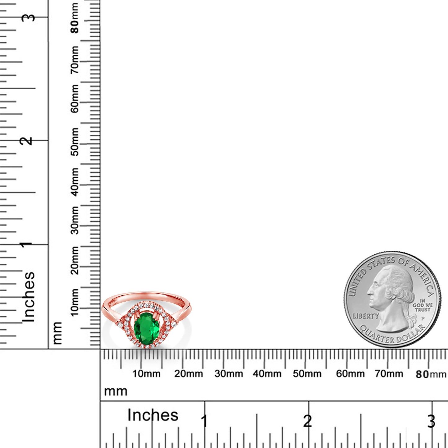 0.94カラット  ナノエメラルド リング 指輪   シルバー925 18金 ピンクゴールド 加工  5月 誕生石