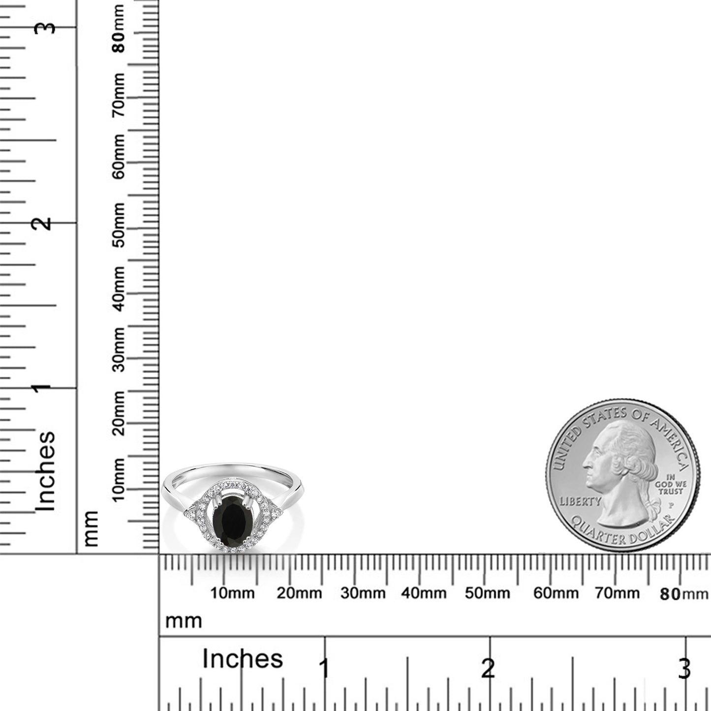 1.04カラット  天然 オニキス リング 指輪   シルバー925  8月 誕生石