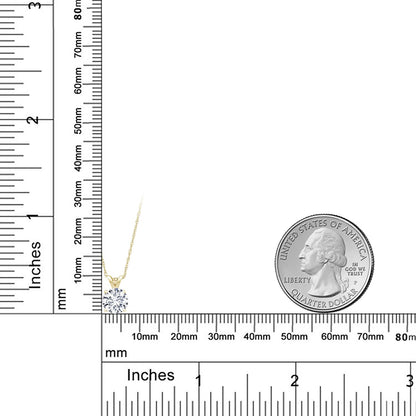 1カラット ラボグロウンダイヤモンド ネックレス 14金 イエローゴールド K14 E - F カラー VS1 クラリティ IGI鑑定書付き