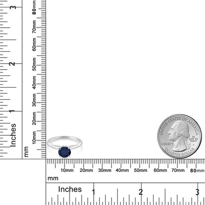1.1カラット  天然 サファイア リング 指輪   14金 ホワイトゴールド K14  9月 誕生石