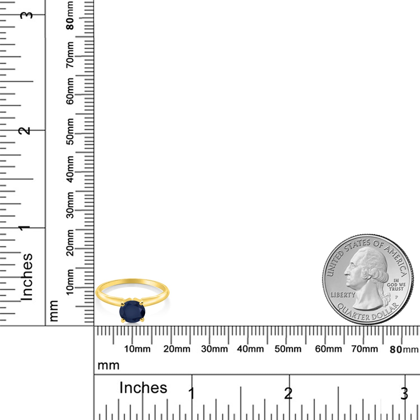 1.1カラット  天然 サファイア リング 指輪   14金 イエローゴールド K14  9月 誕生石