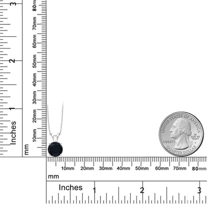 1.65カラット  天然 オニキス ネックレス   14金 ホワイトゴールド K14  8月 誕生石
