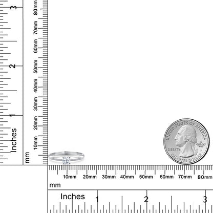 0.33カラット  天然 トパーズ リング 指輪   14金 ホワイトゴールド K14  11月 誕生石