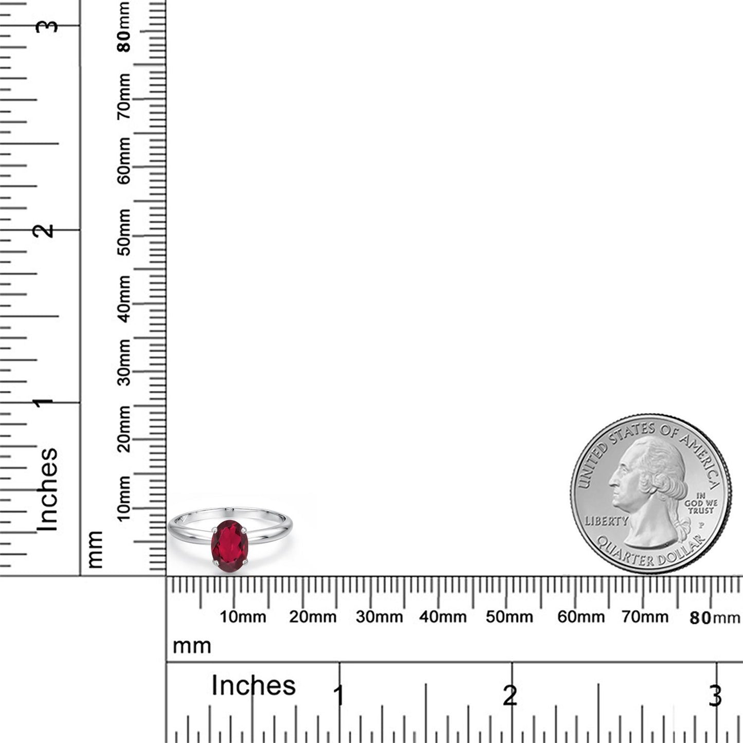 0.8カラット  天然 ミスティックトパーズ  リング 指輪   14金 ホワイトゴールド K14  11月 誕生石