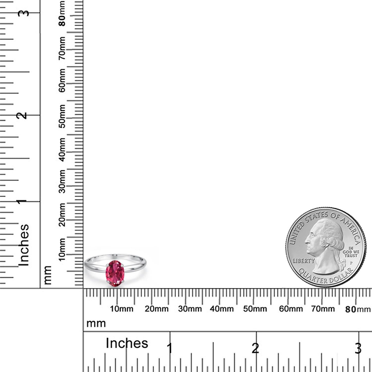 0.85カラット  天然 ピンクトルマリン リング 指輪   14金 ホワイトゴールド K14  10月 誕生石