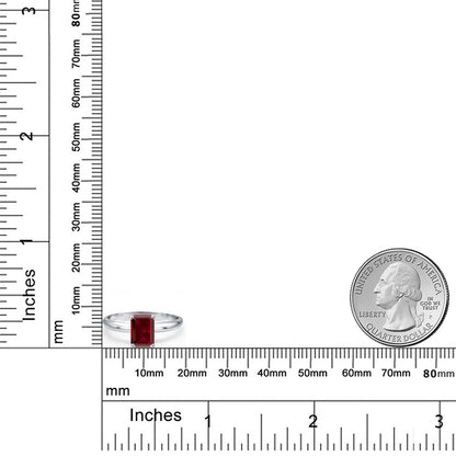 1.95カラット 天然 ガーネット リング 指輪 14金 ホワイトゴールド K14 1月 誕生石