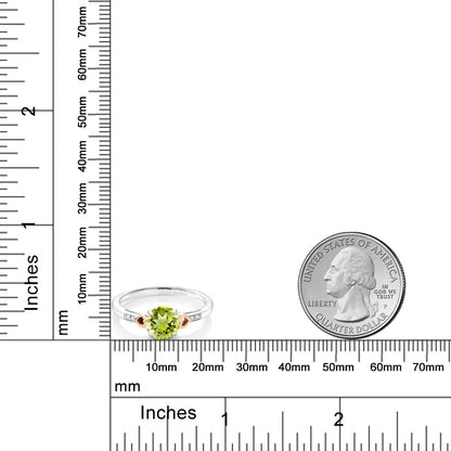 1.35カラット 天然石 ペリドット リング 指輪 天然 ダイヤモンド シルバー925 ＆10金 ピンクゴールド K10 8月 誕生石