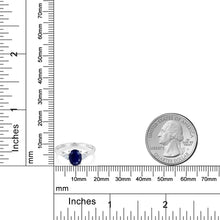 画像をギャラリービューアに読み込む, 1.89カラット  天然 サファイア リング 指輪  シンセティック ホワイトサファイア 10金 ホワイトゴールド K10  9月 誕生石
