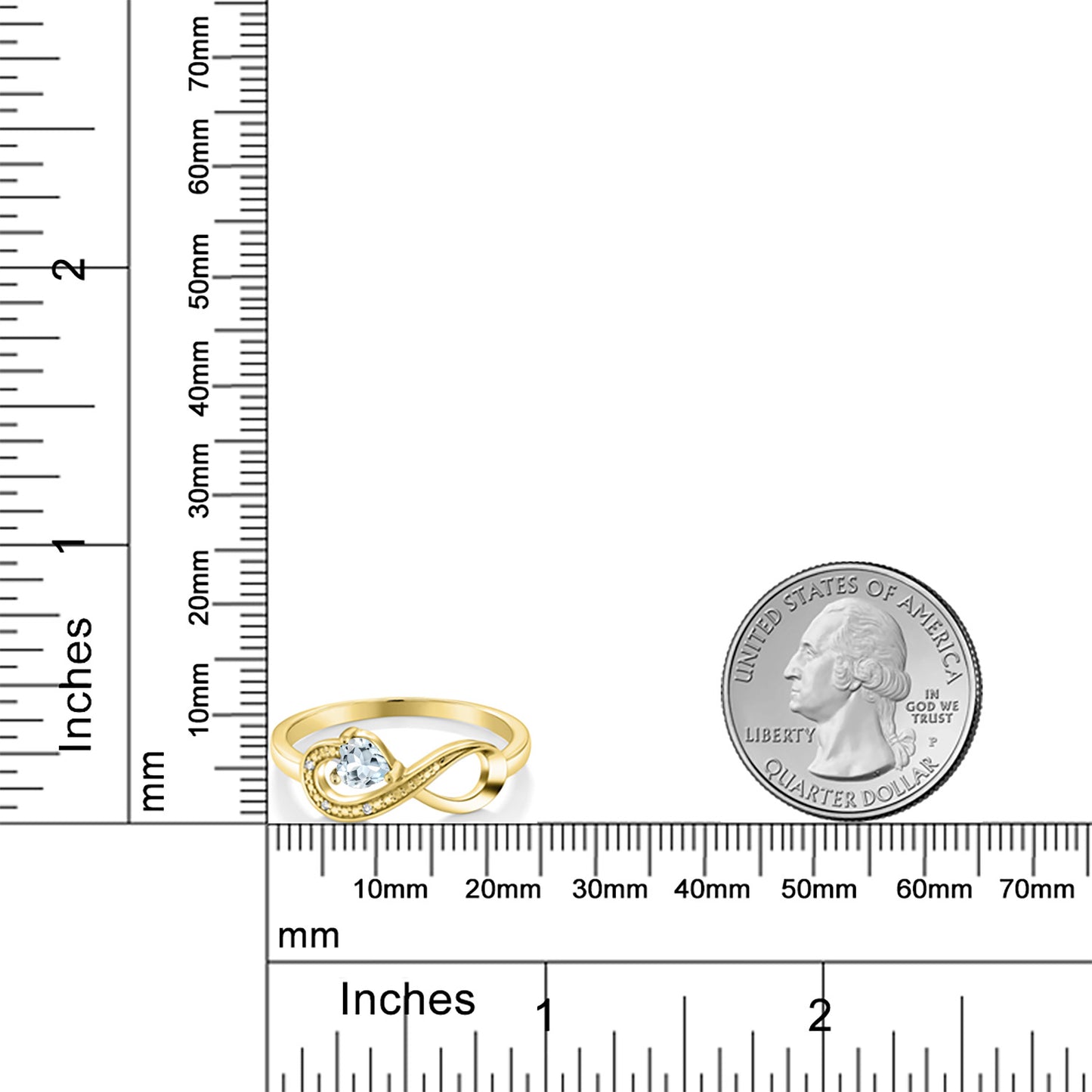 0.25カラット 天然 アクアマリン リング 指輪 天然 ダイヤモンド 10金 イエローゴールド K10 3月 誕生石