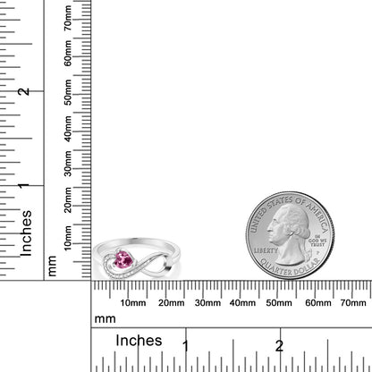 0.23カラット  天然 ピンクトルマリン リング 指輪  天然 ダイヤモンド 10金 ホワイトゴールド K10  10月 誕生石
