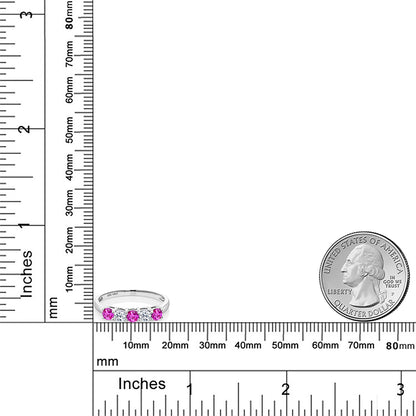 0.67カラット  ピンクサファイア リング 指輪  天然 トパーズ 10金 ホワイトゴールド K10  9月 誕生石
