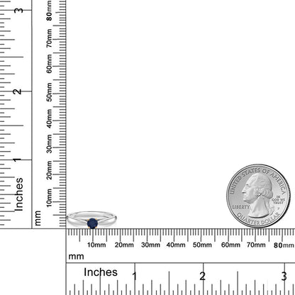 0.22カラット  天然 サファイア リング 指輪   10金 ツートンゴールド K10  9月 誕生石