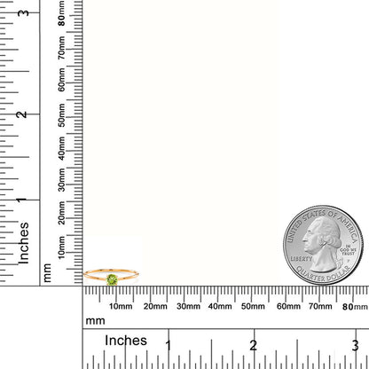 0.21カラット  天然石 ペリドット リング 指輪   10金 イエローゴールド K10  8月 誕生石