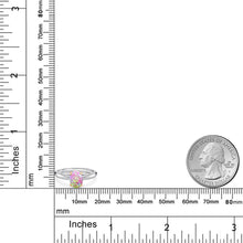 画像をギャラリービューアに読み込む, 1.05カラット  シミュレイテッド ピンクオパール リング 指輪   10金 ツートンゴールド K10  10月 誕生石

