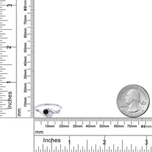 画像をギャラリービューアに読み込む, 0.45カラット  天然 オニキス リング 指輪   10金 ホワイトゴールド K10  8月 誕生石

