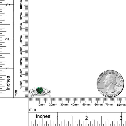 0.69カラット  ナノエメラルド リング 指輪  天然 ダイヤモンド シルバー925  5月 誕生石