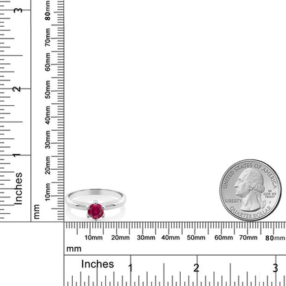 1カラット  シンセティック ルビー リング 指輪   シルバー925  7月 誕生石