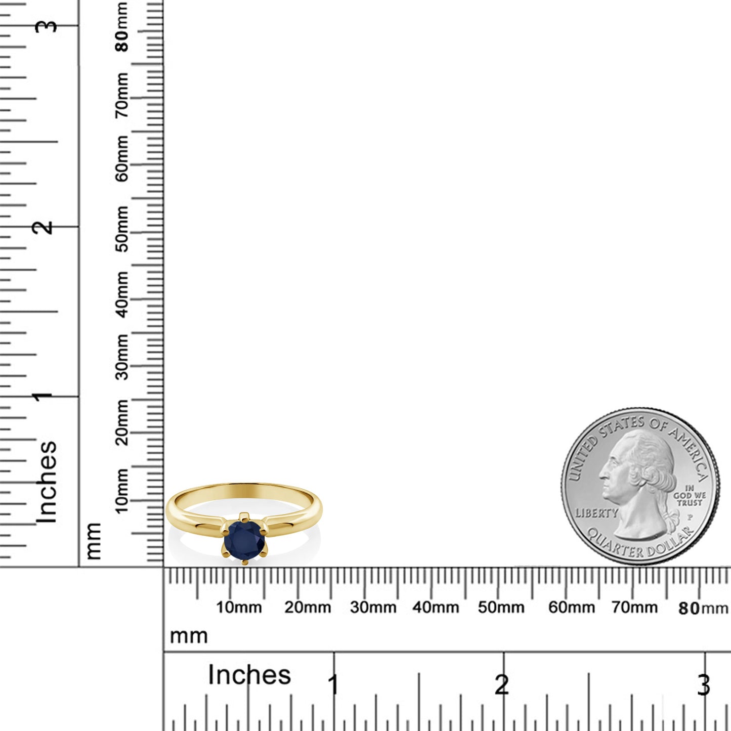 0.6カラット  天然 サファイア リング 指輪   シルバー925 18金 イエローゴールド 加工  9月 誕生石