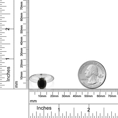 1.63カラット  天然 オニキス リング 指輪   シルバー925  8月 誕生石