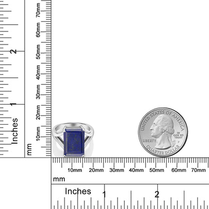 6カラット 天然石 ラピスラズリ リング 指輪 シルバー925 12月 誕生石