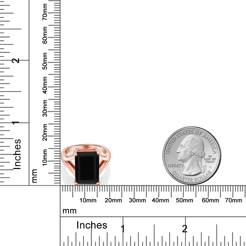 6.6カラット  天然 オニキス リング 指輪   シルバー925 18金 ピンクゴールド 加工  8月 誕生石
