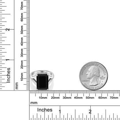 6.6カラット  天然 オニキス リング 指輪   シルバー925  8月 誕生石