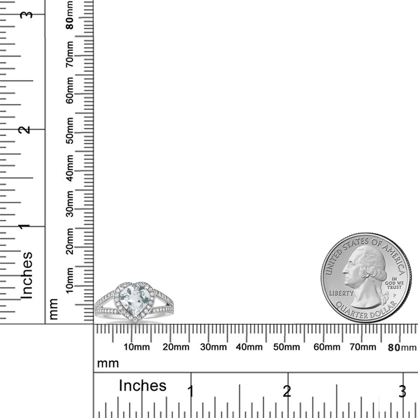 2.59カラット  天然 スカイブルートパーズ リング 指輪  モアサナイト シルバー925  11月 誕生石