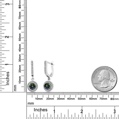 2.72カラット 天然石 ミスティックトパーズ ピアス シルバー925 11月 誕生石