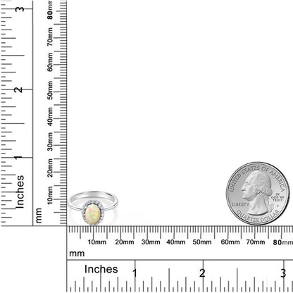 0.71カラット 天然 エチオピアンオパール リング 指輪 シルバー925 10月 誕生石