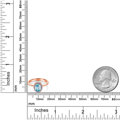 1.45カラット 天然石 ブルージルコン リング 指輪 シルバー925 18金 ピンクゴールド 加工