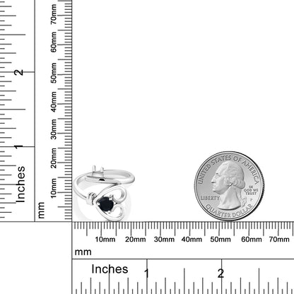 0.48カラット  天然 オニキス リング 指輪   シルバー925  8月 誕生石