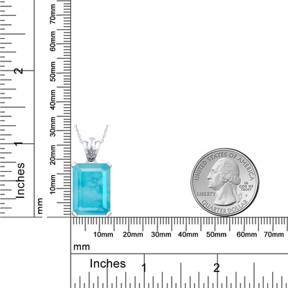 11.03カラット 天然石 ターコイズ ネックレス 天然 ダイヤモンド シルバー925 12月 誕生石
