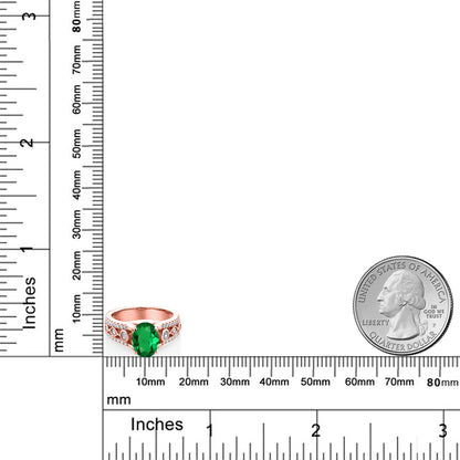 1.31カラット  ナノエメラルド リング 指輪   シルバー925 18金 ピンクゴールド 加工  5月 誕生石