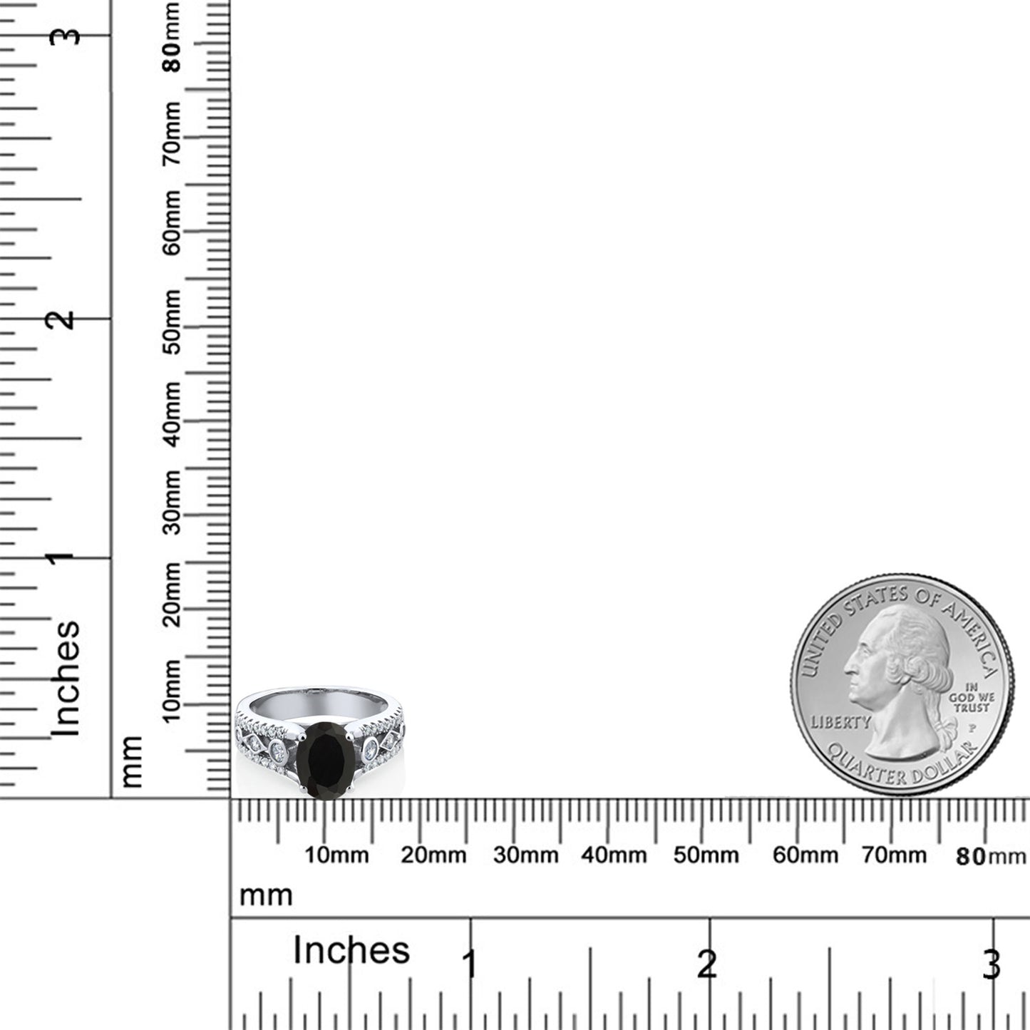 1.81カラット  天然 オニキス リング 指輪   シルバー925  8月 誕生石