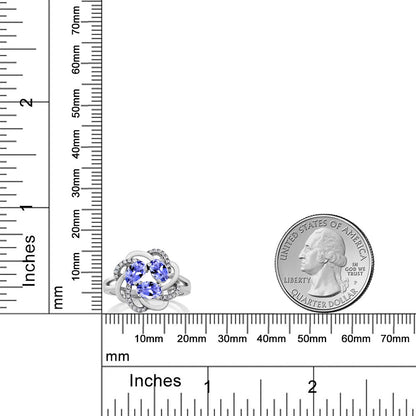 1.72カラット 天然石 タンザナイト リング 指輪 シルバー925 12月 誕生石