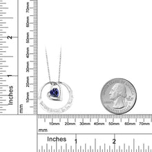 画像をギャラリービューアに読み込む, 0.61カラット  天然 アイオライト ネックレス  天然 ダイヤモンド シルバー925  3月 誕生石
