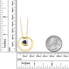 画像をギャラリービューアに読み込む, 0.59カラット  天然 アイオライト ネックレス  天然 ダイヤモンド   3月 誕生石
