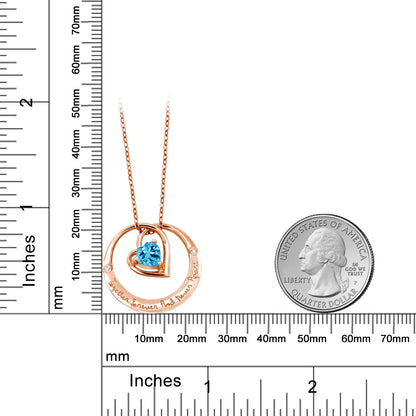 0.96カラット  天然 スイスブルートパーズ ネックレス  天然 ダイヤモンド   11月 誕生石