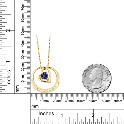 0.59カラット  天然 アイオライト ネックレス  天然 ダイヤモンド   3月 誕生石