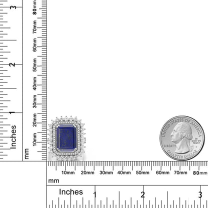 6.6カラット 天然石 ラピスラズリ リング 指輪 シルバー925 12月 誕生石