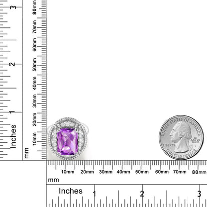 7.97カラット 天然 アメジスト リング 指輪 シルバー925 2月 誕生石