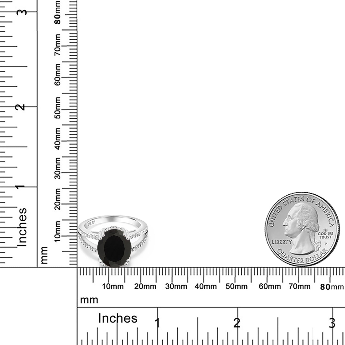4.48カラット  天然 オニキス リング 指輪   シルバー925  8月 誕生石