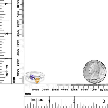 1.04カラット 天然石 タンザナイト リング 指輪 天然 シトリン シルバー925 18金 イエローゴールド 加工 12月 誕生石