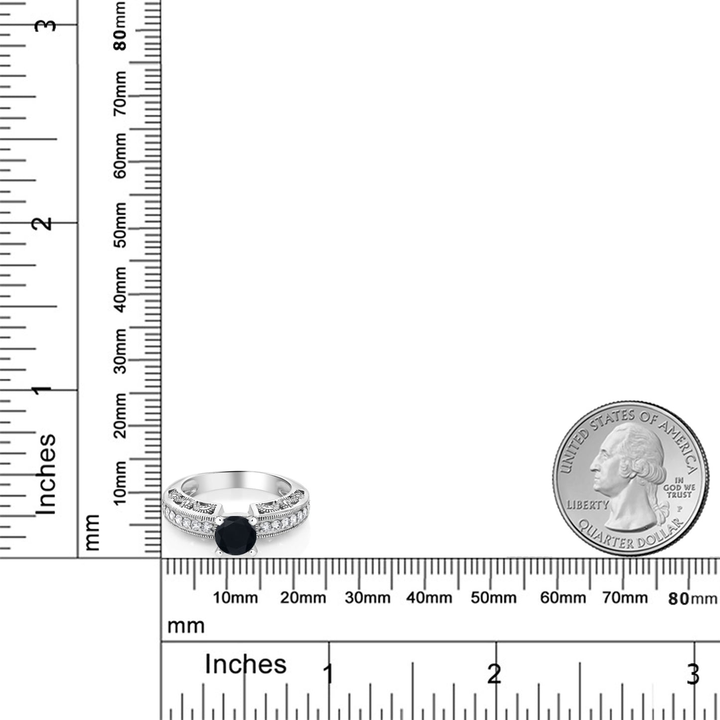1.29カラット  天然 オニキス リング 指輪   シルバー925  8月 誕生石