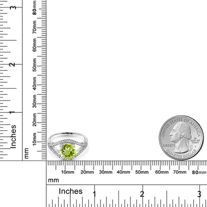 2.57カラット  天然石 ペリドット リング 指輪   シルバー925  8月 誕生石