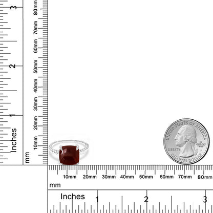 5.55カラット 天然 ガーネット リング 指輪 シルバー925 1月 誕生石
