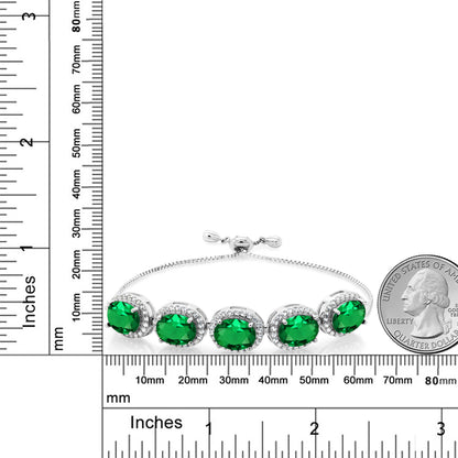 8.55カラット  ナノエメラルド ブレスレット   シルバー925  5月 誕生石