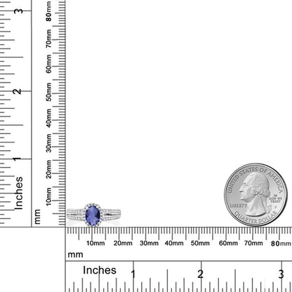 1.25カラット  天然 アイオライト リング 指輪   シルバー925  3月 誕生石