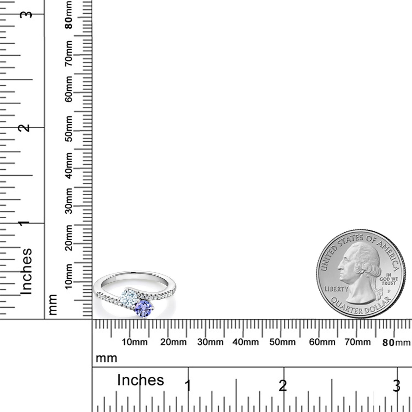 0.79カラット  天然 アクアマリン リング 指輪  天然石 タンザナイト シルバー925  3月 誕生石